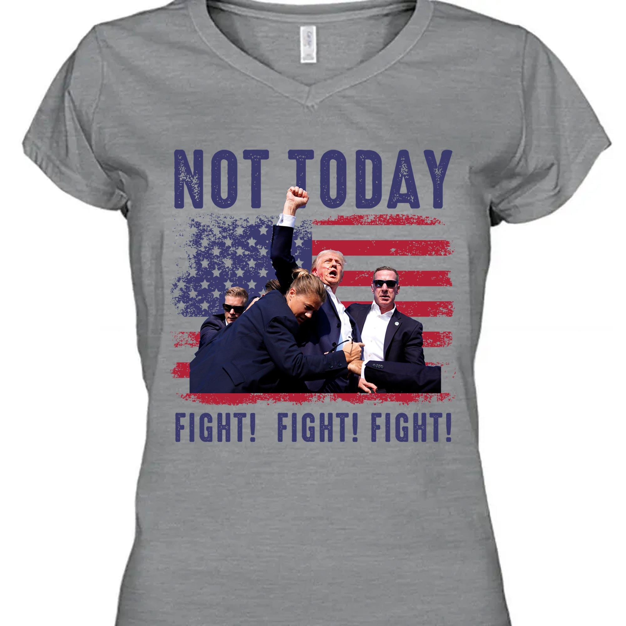 Not Today | Trump Fight 2024 Shirt Pennsylvania Rally | Donald Trump Shirt Bright T1154 - GOP