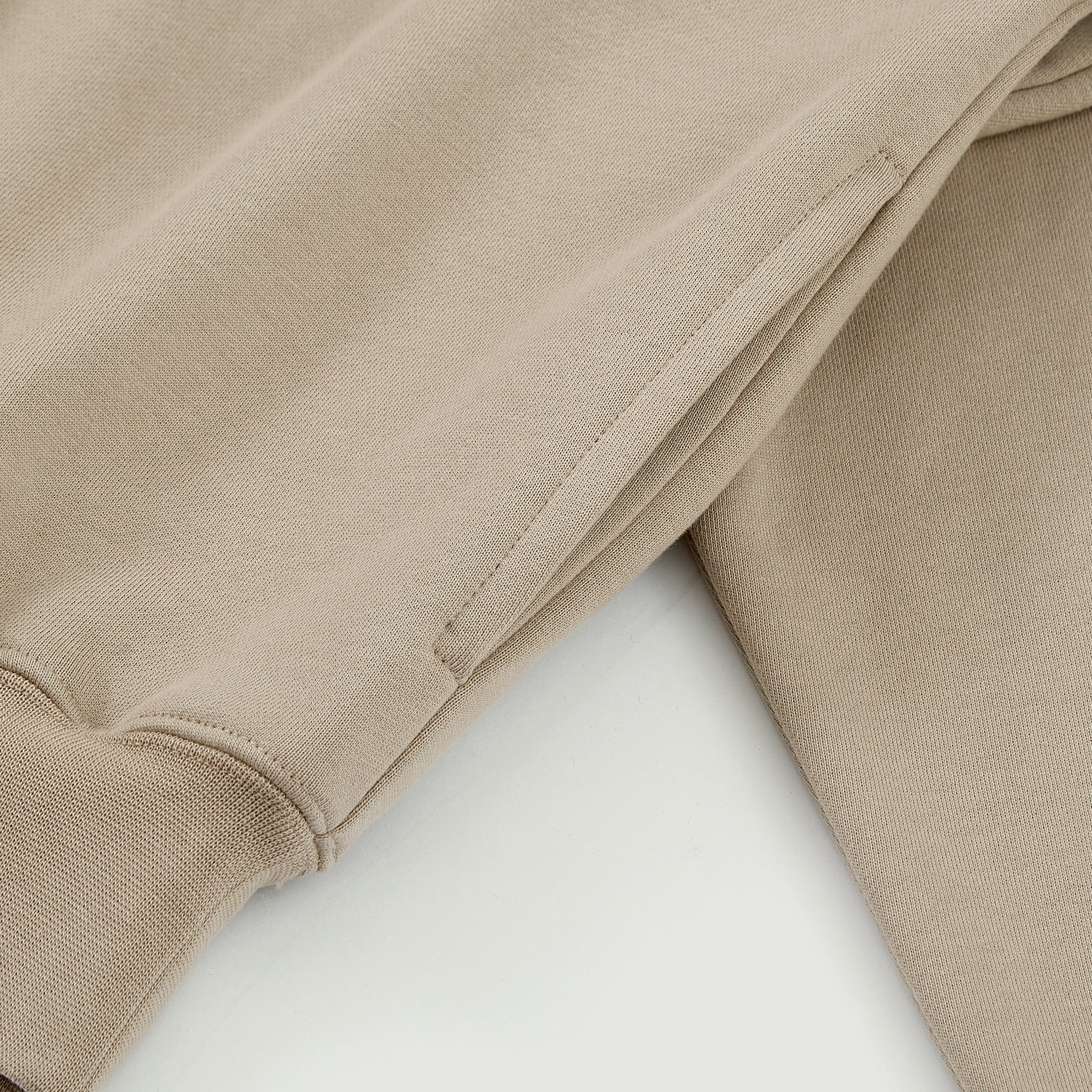 Oversized Blank Snap Collar Hoodie with Side Pockets - 100% Cotton