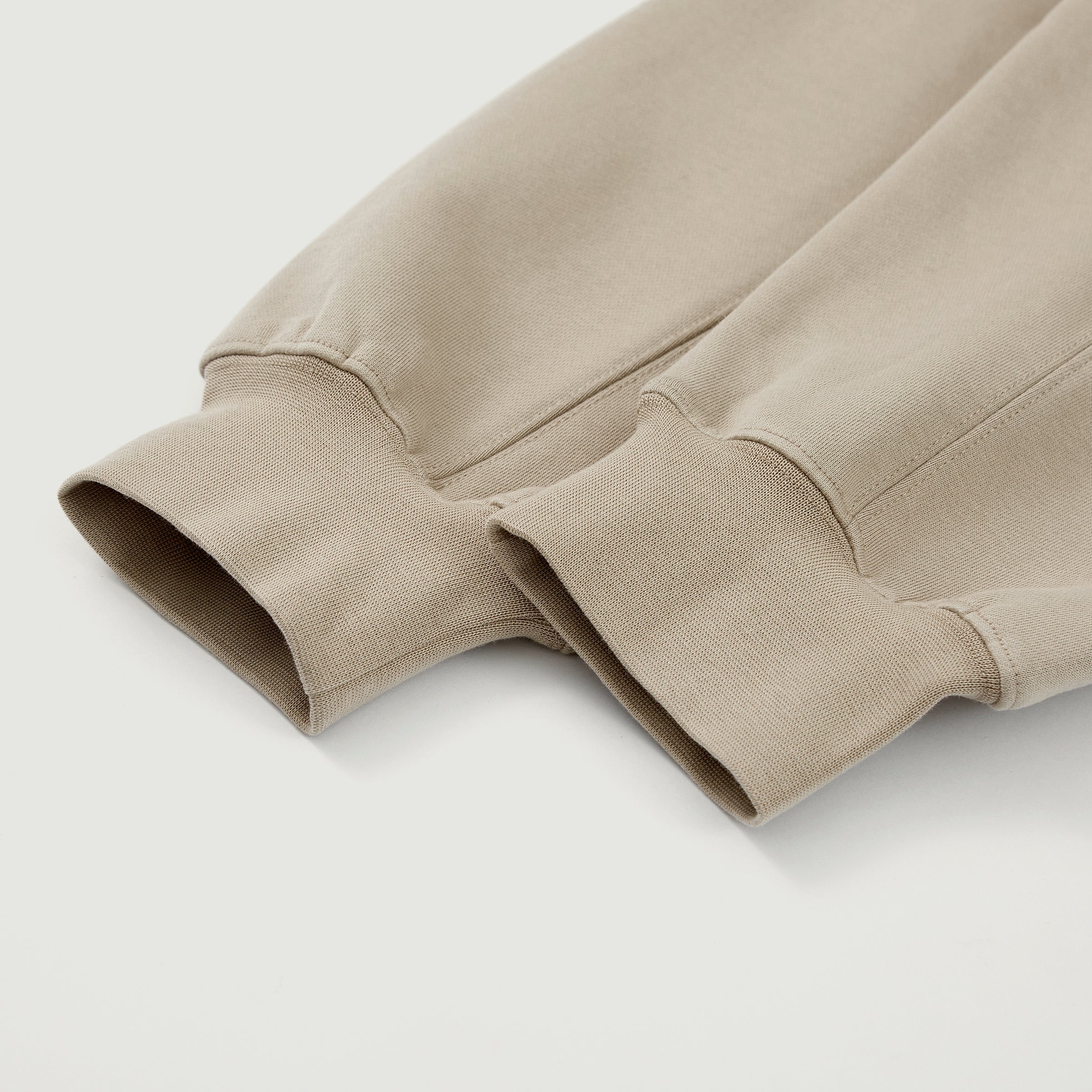 Oversized Blank Snap Collar Hoodie with Side Pockets - 100% Cotton