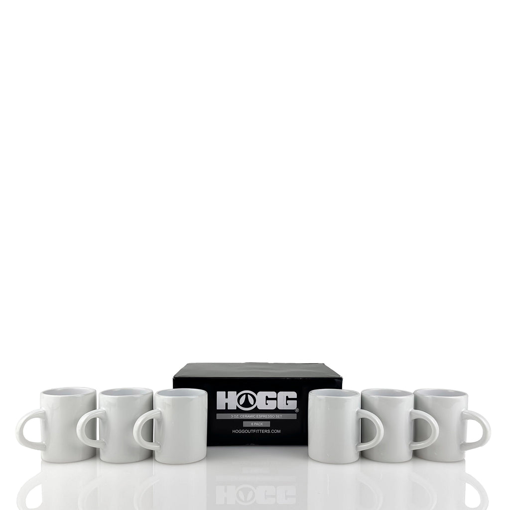 3oz CERAMIC ESPRESSO MUG - 6 PACK