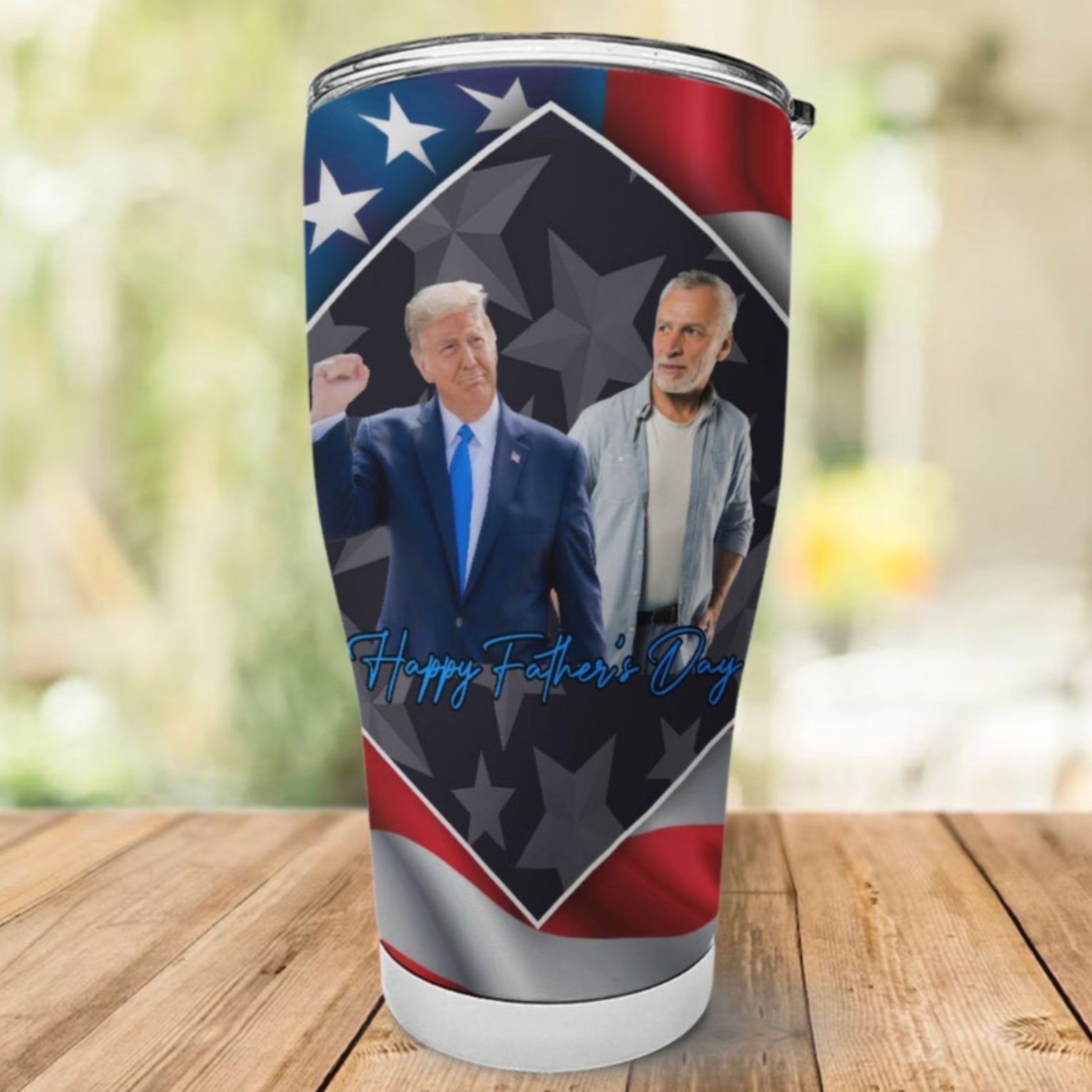 My Mom Stand With Trump Custom Photo Curved Tumbler, Personalized Tumbler 30oz, Mother's Day Gift For Mom, Gift For Wife 682000 - GOP