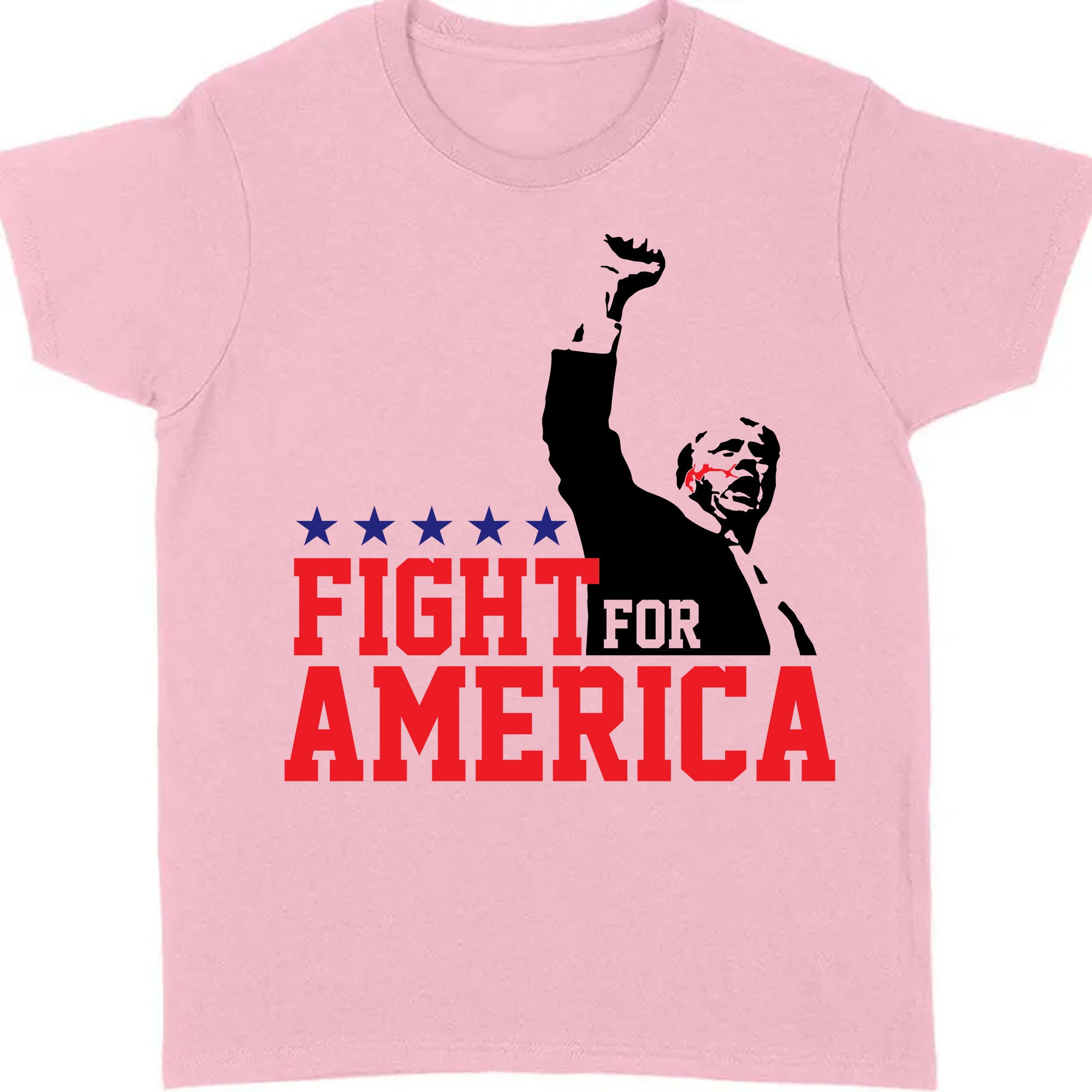 Fight For America Shirt | Trump Shot Fight Shirt | Donald Trump Shirt Bright C1110 - GOP