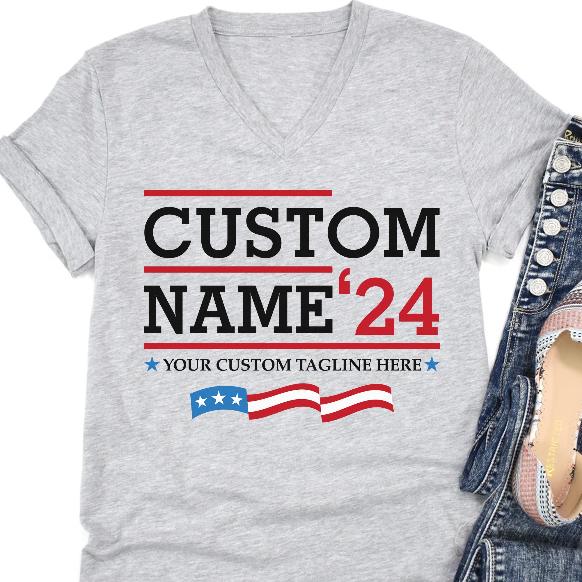 Custom Election Shirt | Personalized Election Shirt | Custom Name Tee | Custom Vote Bright Tee C1024 - GOP