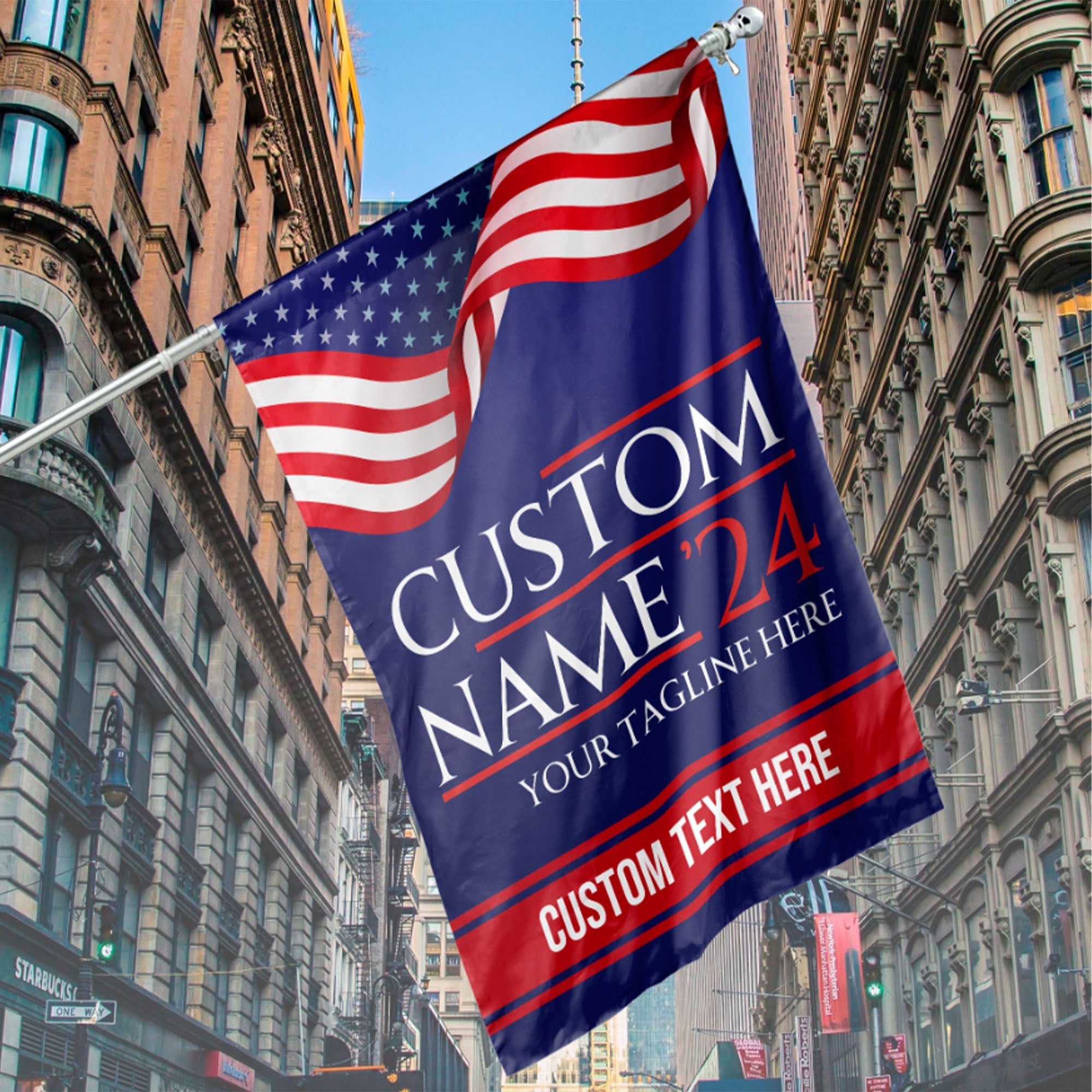 Custom Election Flag | Personalized Election Flag | Custom Name House Flag Garden Flag C1209 - GOP