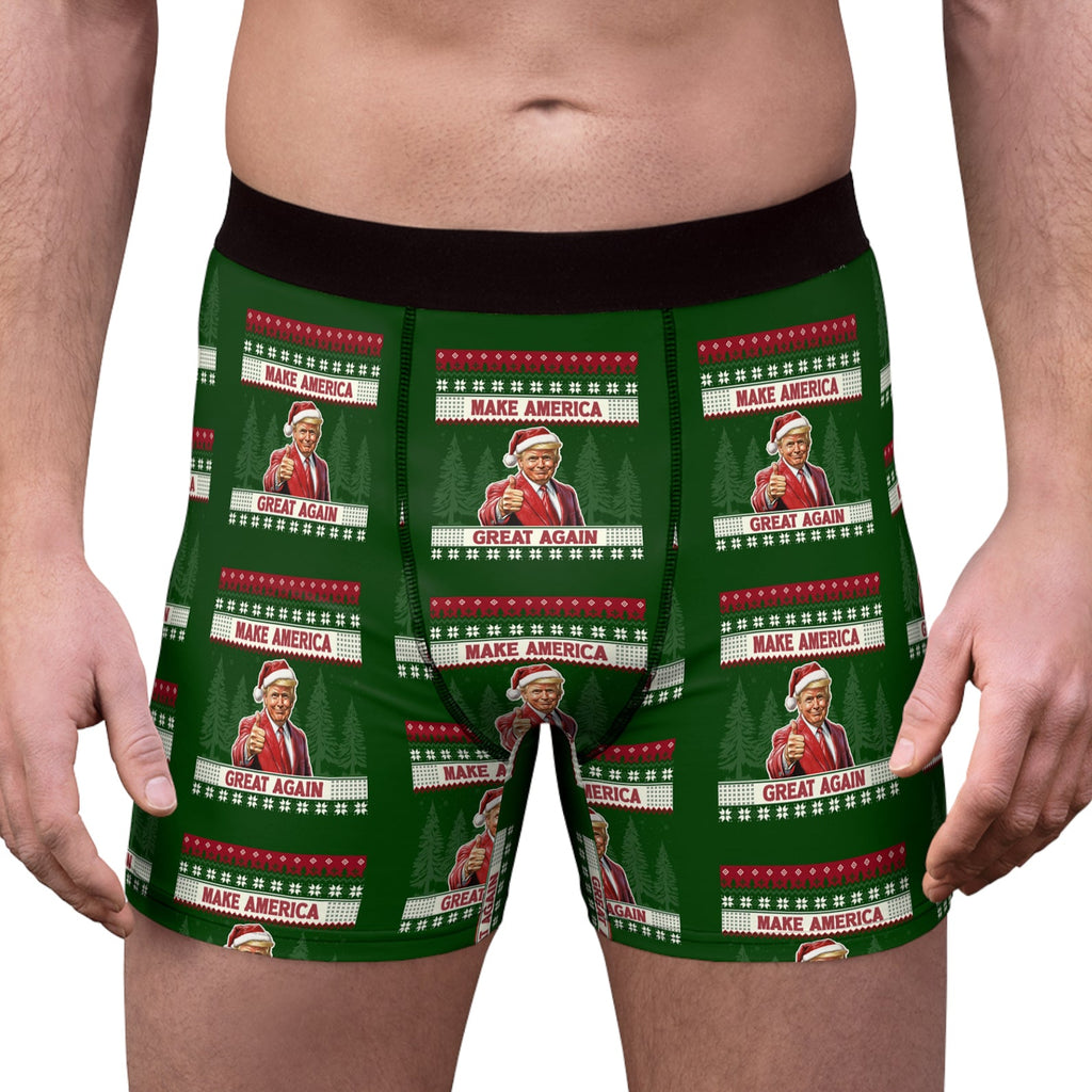 Make America Great Again Boxer Briefs, Trump Christmas Gift, Trump Boxer Briefs, Trump Funny Gift 681741 - GOP