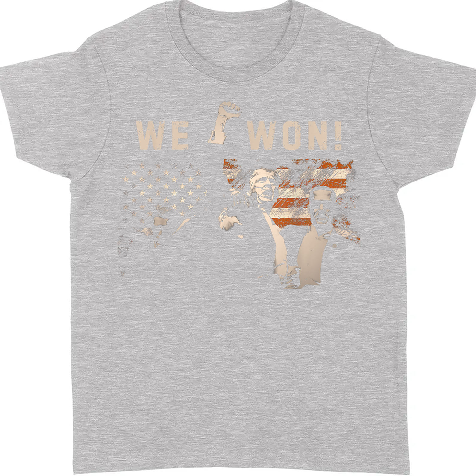 Trump We Won, Wins Inauguration 47 Shirt, US President 2025 Election Shirt Dark T1699 - GOP