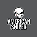 American Sniper Logo Skull Decal Sticker