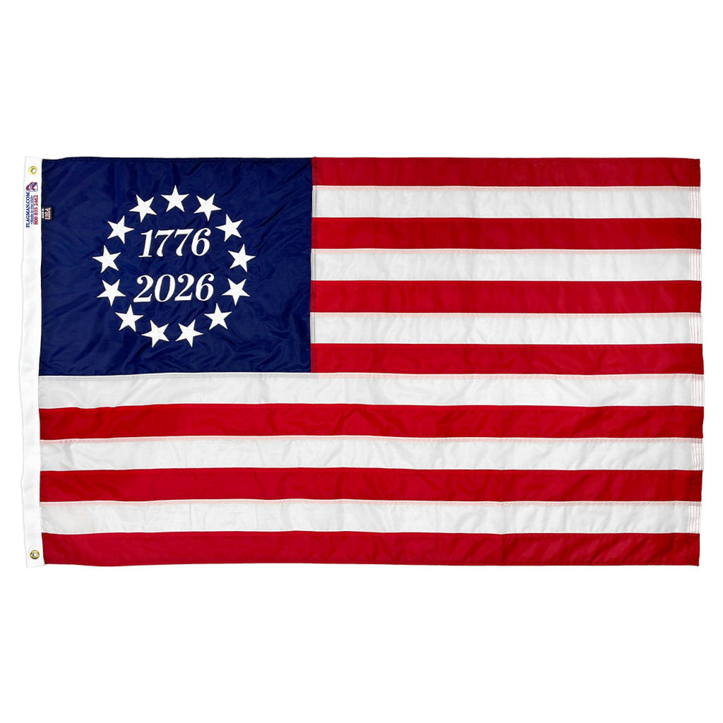Betsy Ross 250th 3'x5' - 1776 2026 | Made in USA