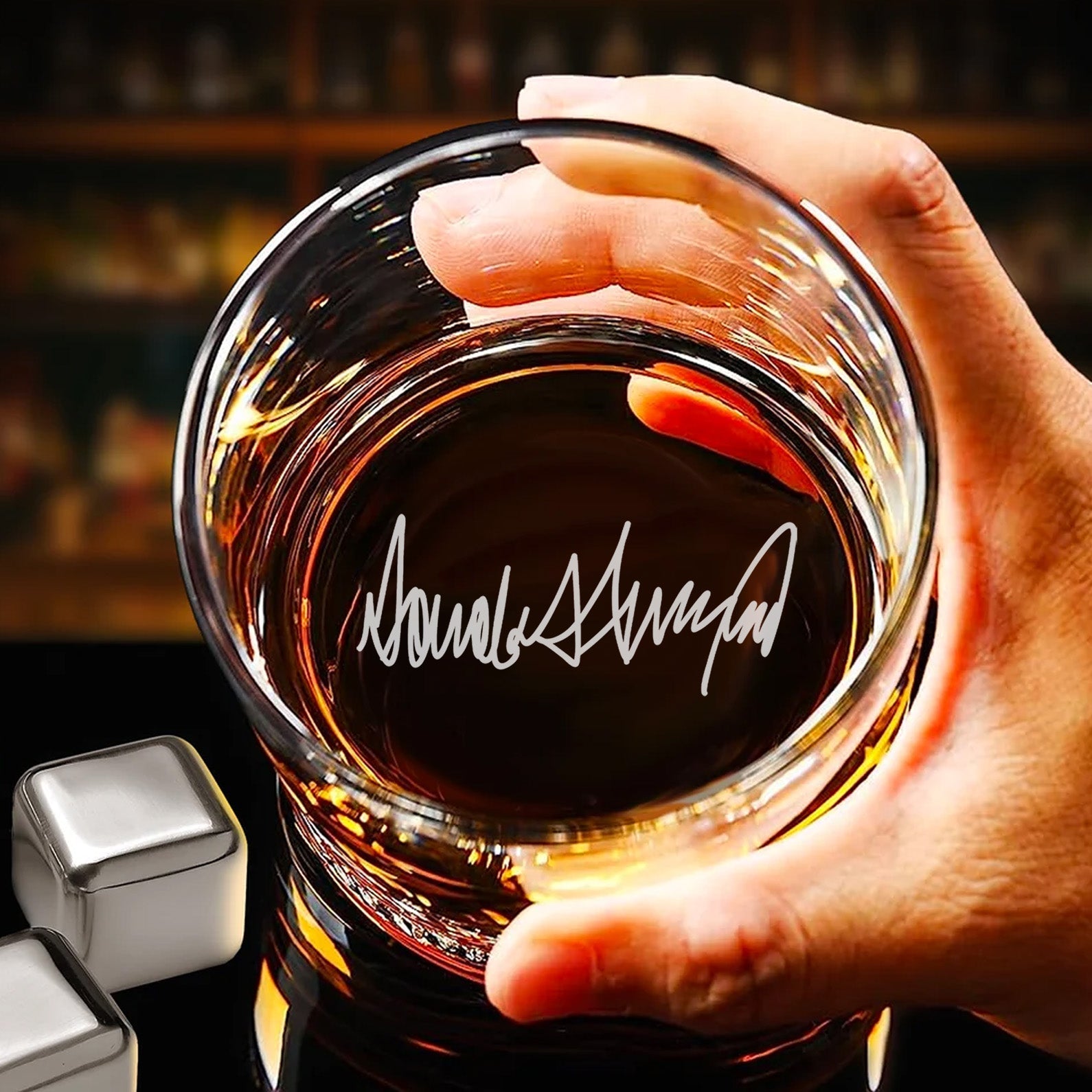 I'm Back Fuckers | Trump Won 2024 Whisky Glass | Trump 47th President Print Whisky Glasses T1748C - GOP