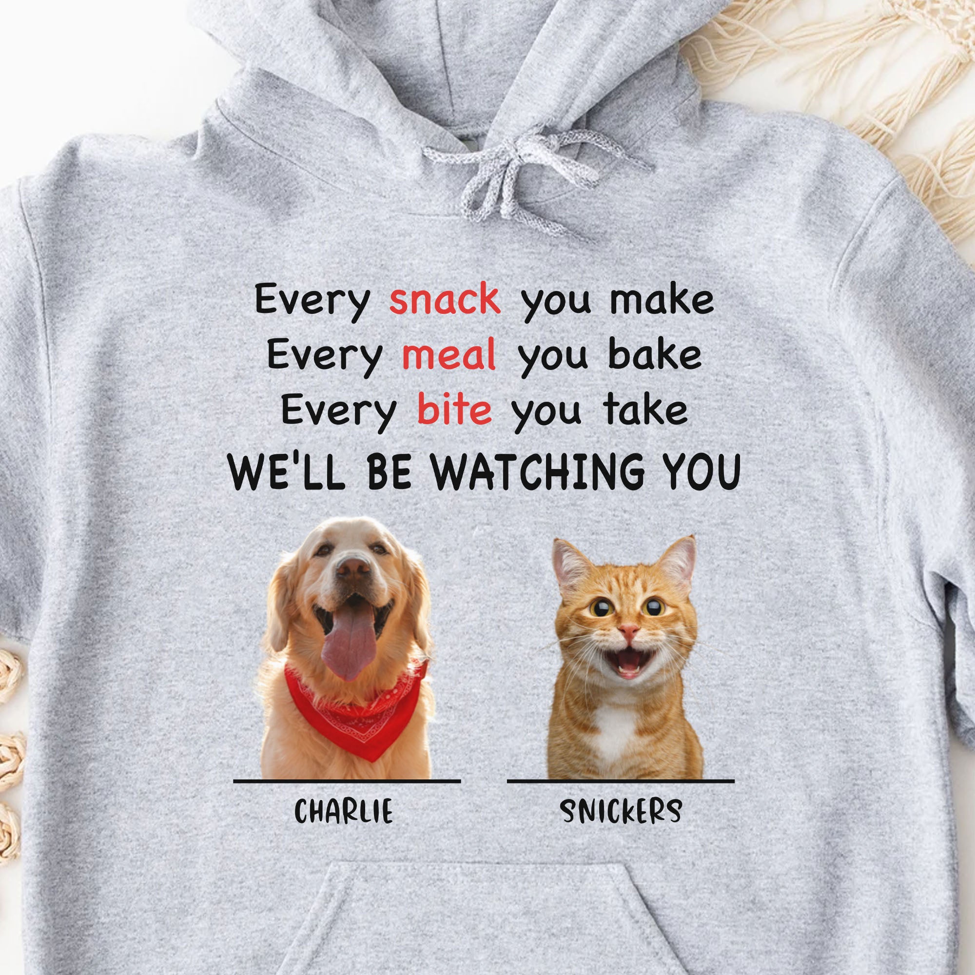 Every Snack You Make Personalized Custom Photo Dog Cat Bright Shirt C664