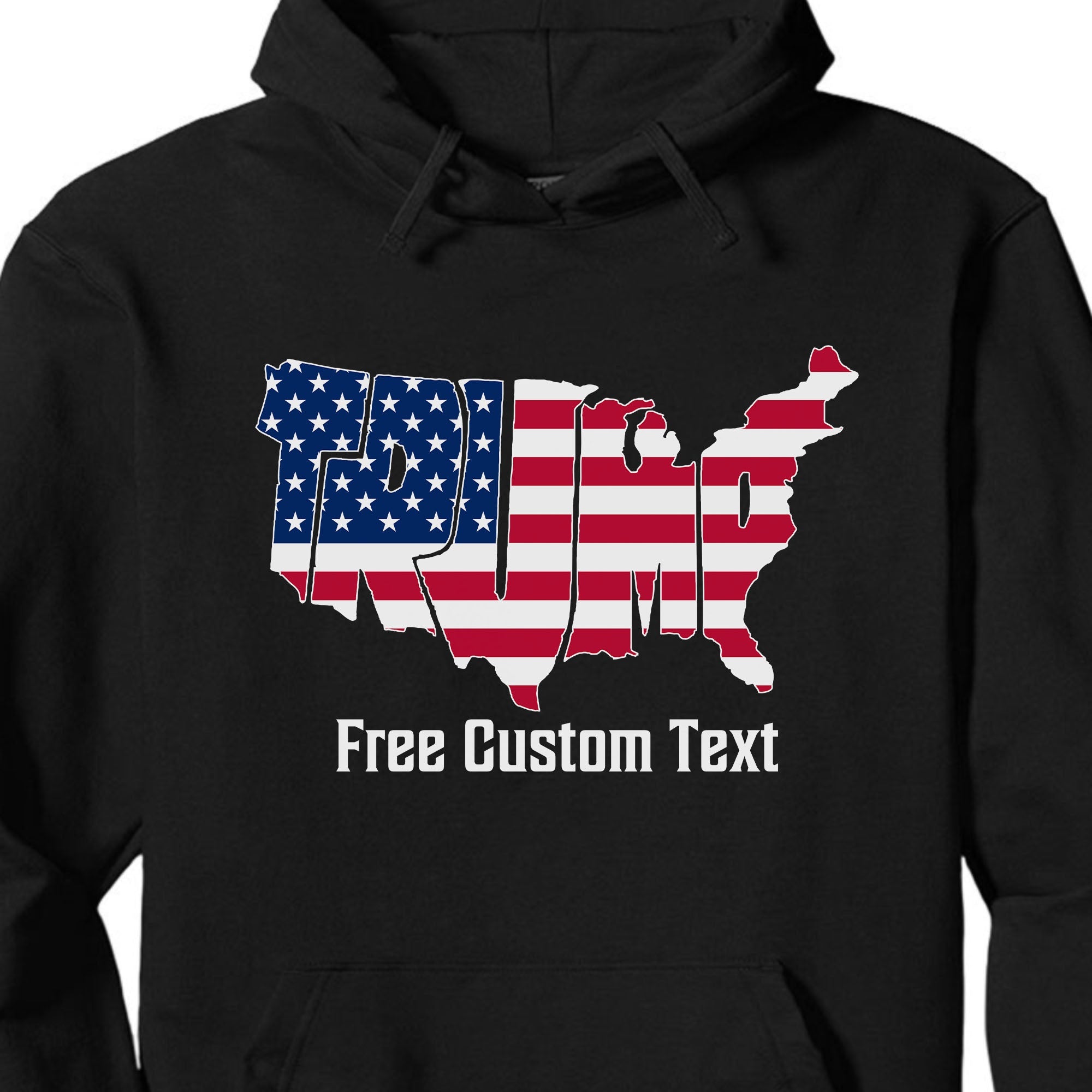 America Map Trump 2024 Shirt | Donald Trump Fan Tees | Personalized Custom Trump Shirt C1007 - GOP