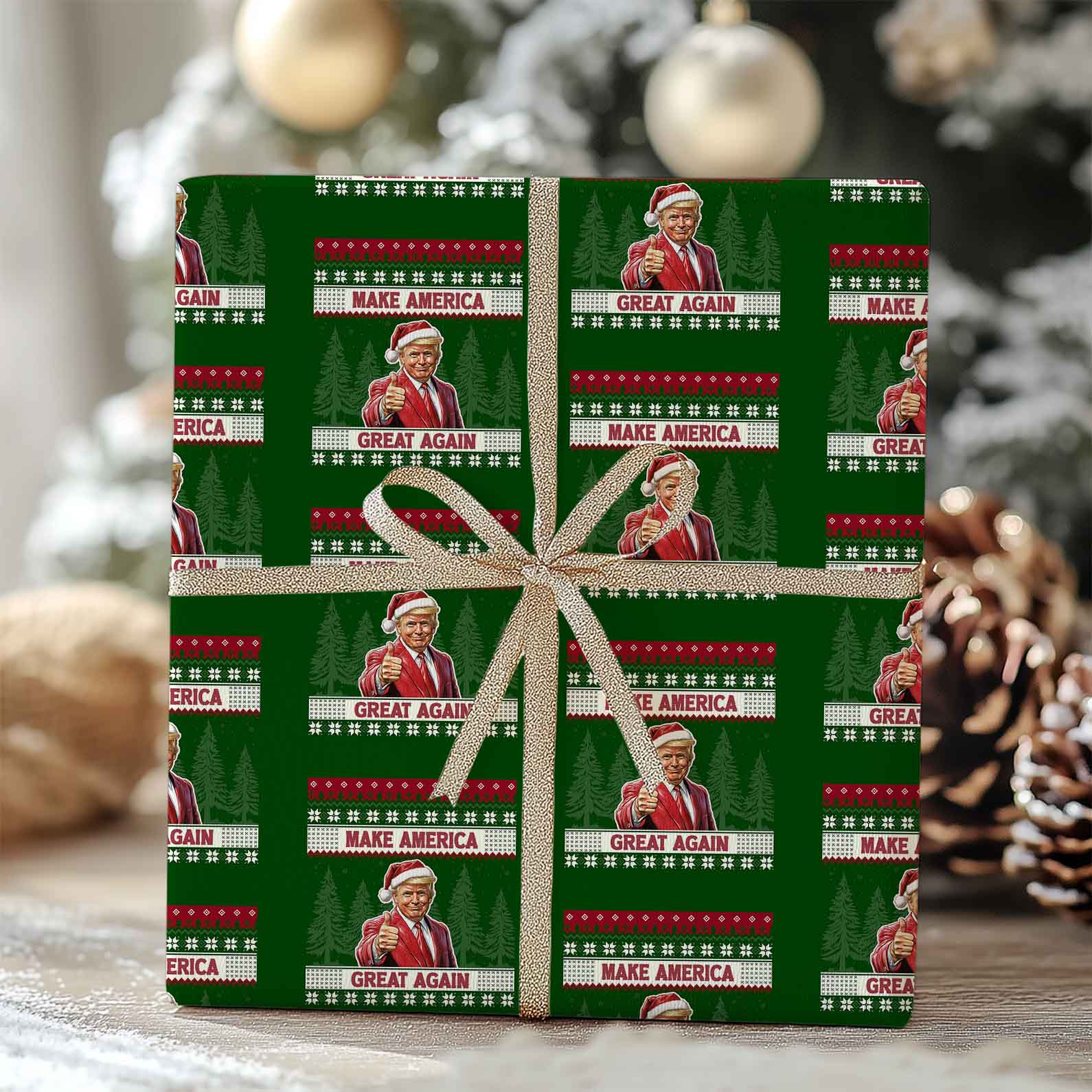 Make America Great Again Wrapping Paper, Funny Trump Wrapping Paper, Trump 2024, Republican Gift 681741 - GOP