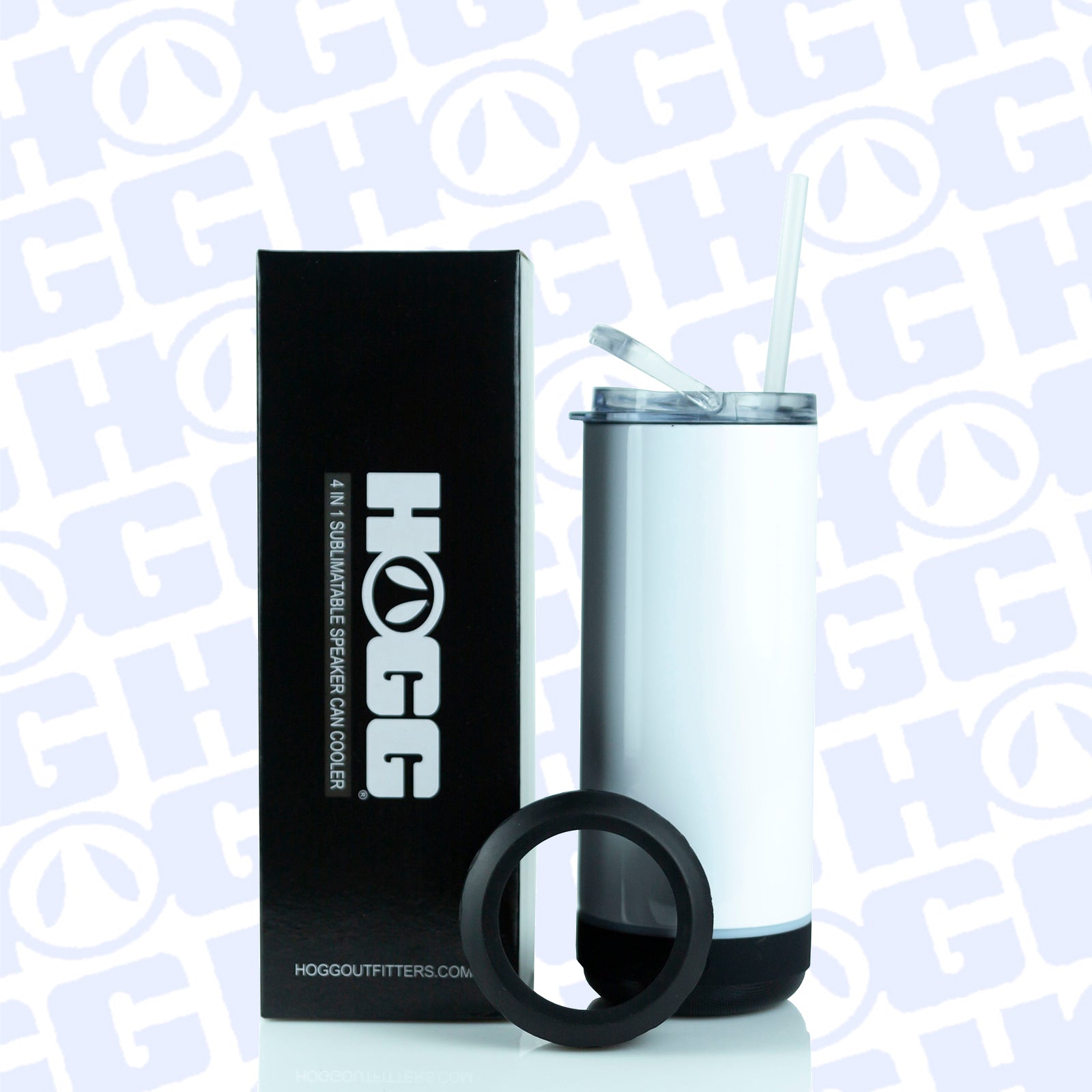 4 in 1 SPEAKER CAN COOLER - WHITE