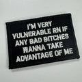 As Seen on Socials - I'm Very Vulnerable RN If Any Bad Bitches Wanna Take Advantage of Me - Black w/Silver
